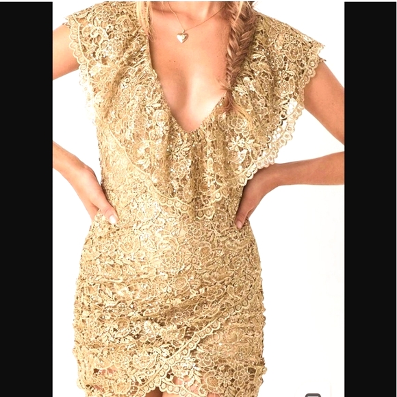 Spell Sequined Nina Mini Shift Dress Size M - Picture 3 of 11